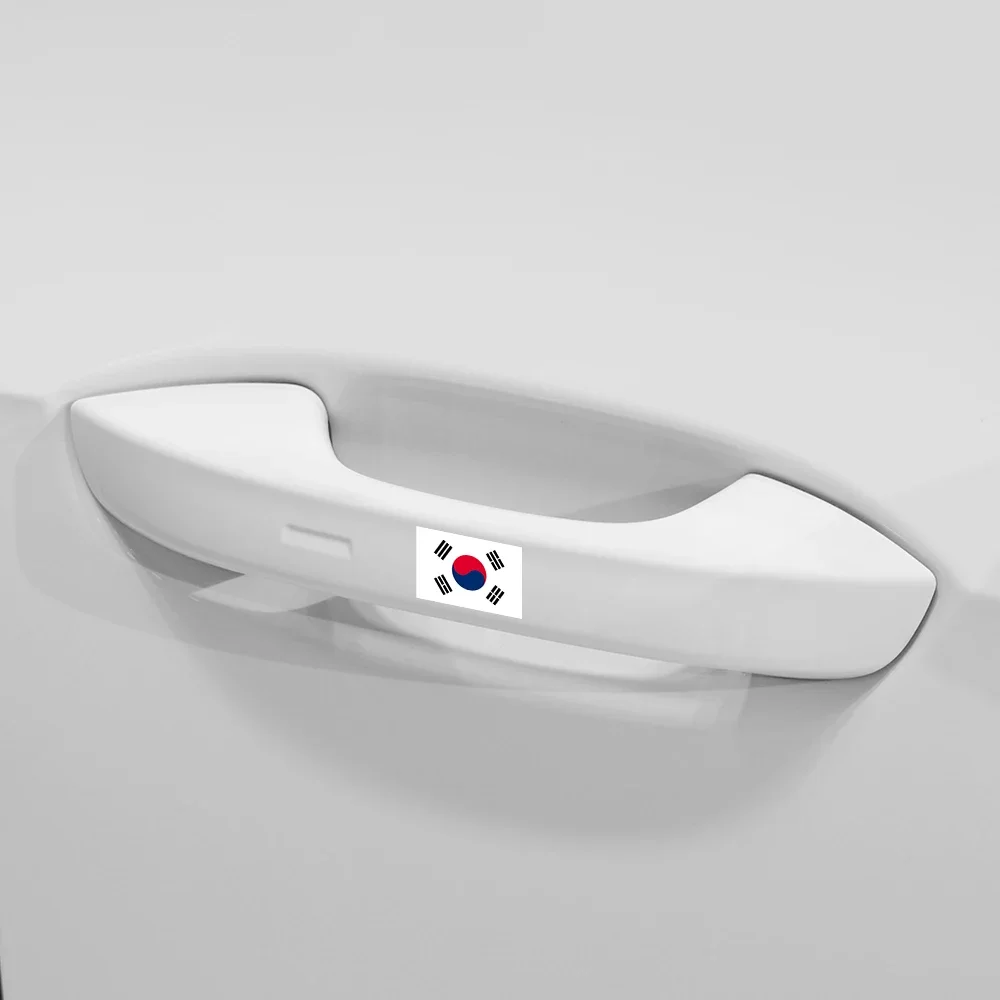 ملصقات سيارة فينيل العلم الكوري ، إكسسوارات السيارة ، الشارات ، هيونداي ، IX35 ، كيا ، سانج يونج ، رينو ، سامسونج ، جينيسيس ، سبيرا ، 3 * #4