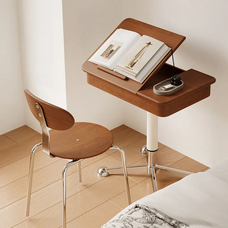 Medieval lifting study office small desk living room small coffee table side table mobile bedroom dressing bedside table