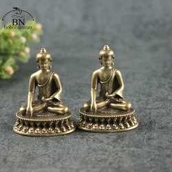 Brass Bhaisajyaguru Buddha of Medicine Miniature Figurine Home Decor Statue Brass Sculpture Office Desktop Ornaments Accessories