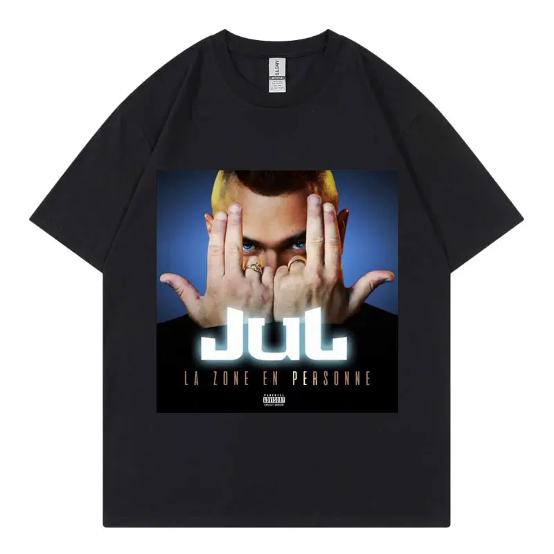 

French Rapper Jul Graphic T Shirts High Quality Fashion Hip Hop Short Sleeve T-shirts Men Women Casual Oversized Cotton T-shirt
