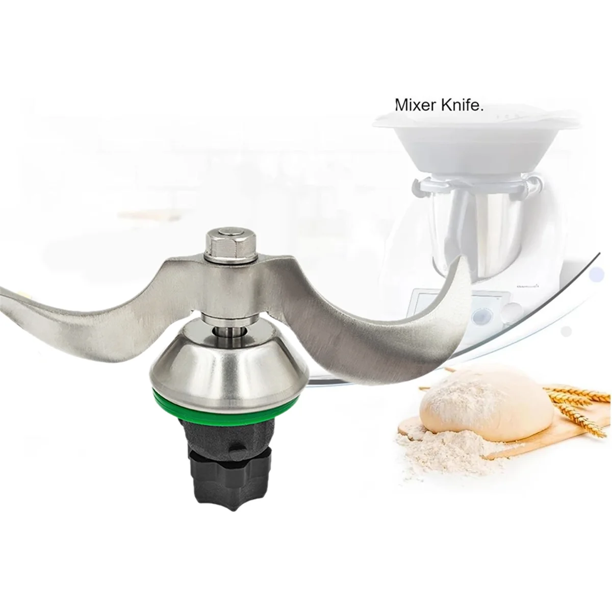 Cuchillo licuadora, Compatible con cuchillo amasador Thermomix TM5 TM6, masa, cuchillo licuadora para agitar harina