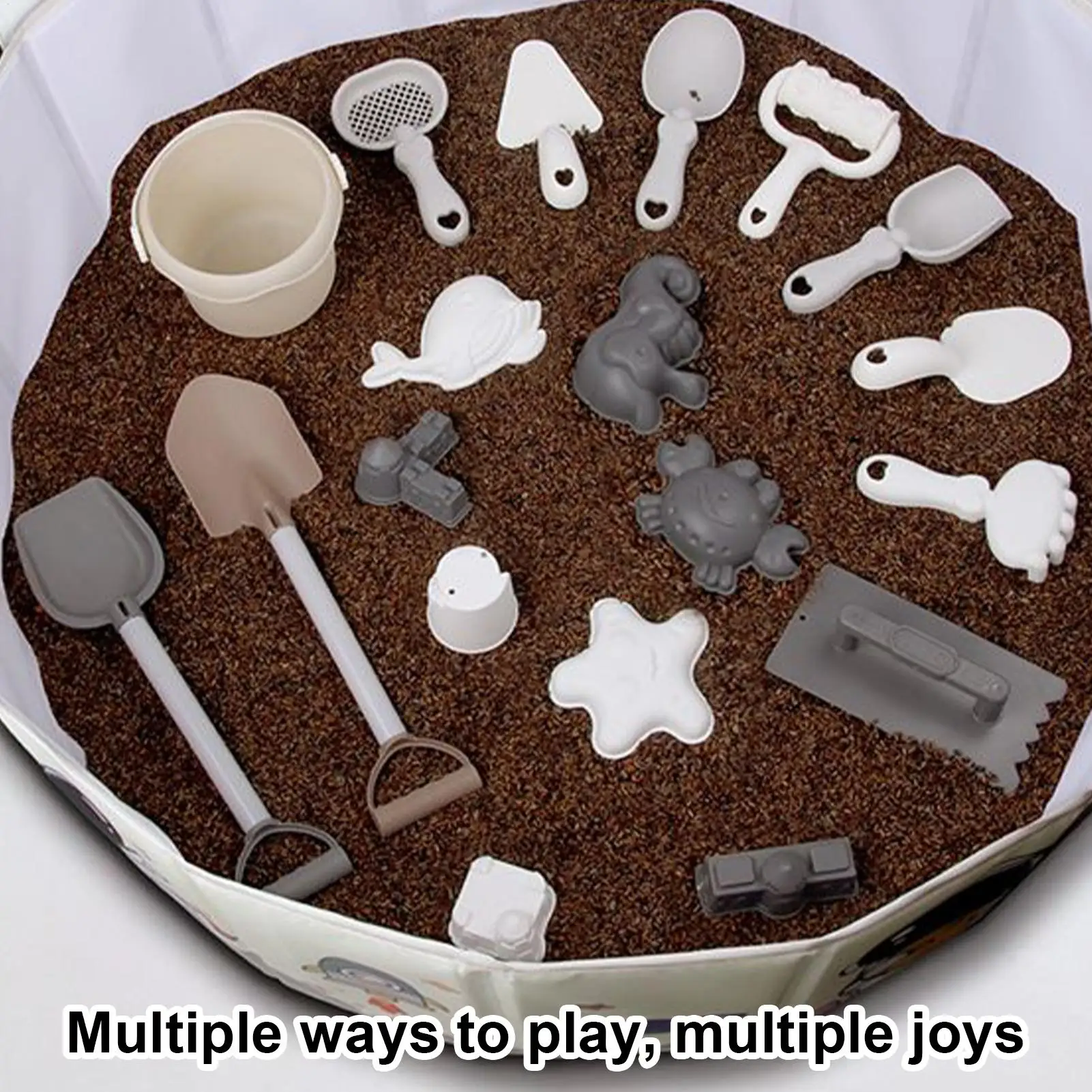Beach Sand Toys Sand Bucket And Shovels Set Digging Game For Kids Ages 3 Outdoor Activities Beach Backyard Camping Swimming Pool