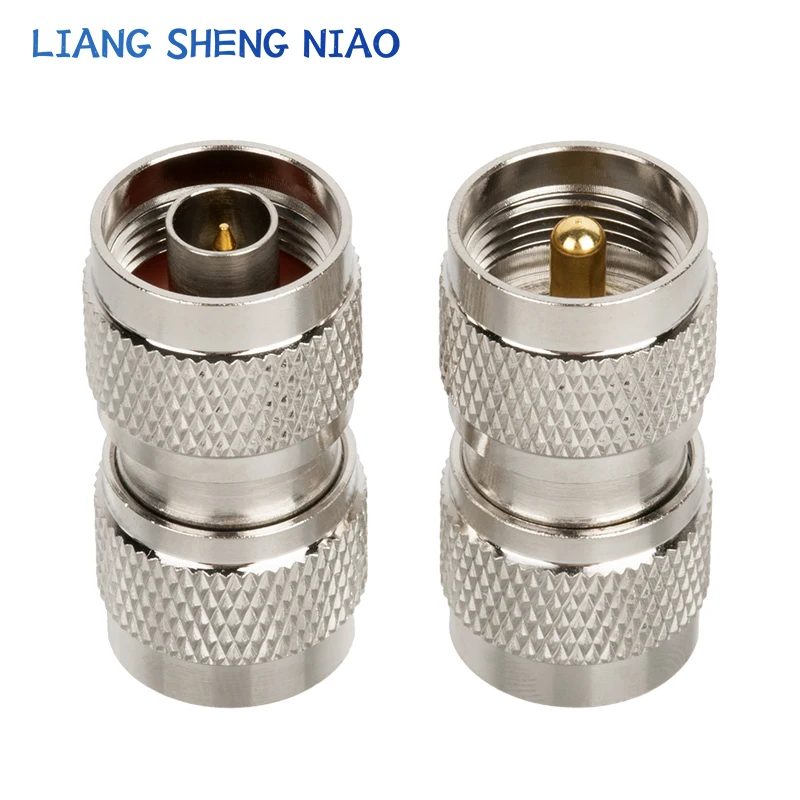 1pcs UHF PL259 SO239 TO N Connector UHF Male Jack To N Male Plug RF Coax Connector Straight Adapter SL16 N TYPE Crossover sub