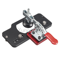 Aluminum Alloy 35MM Hinge Boring Hole Drill Guide Hinge Jig with Clamp for Woodworking Cabinet Door Installation