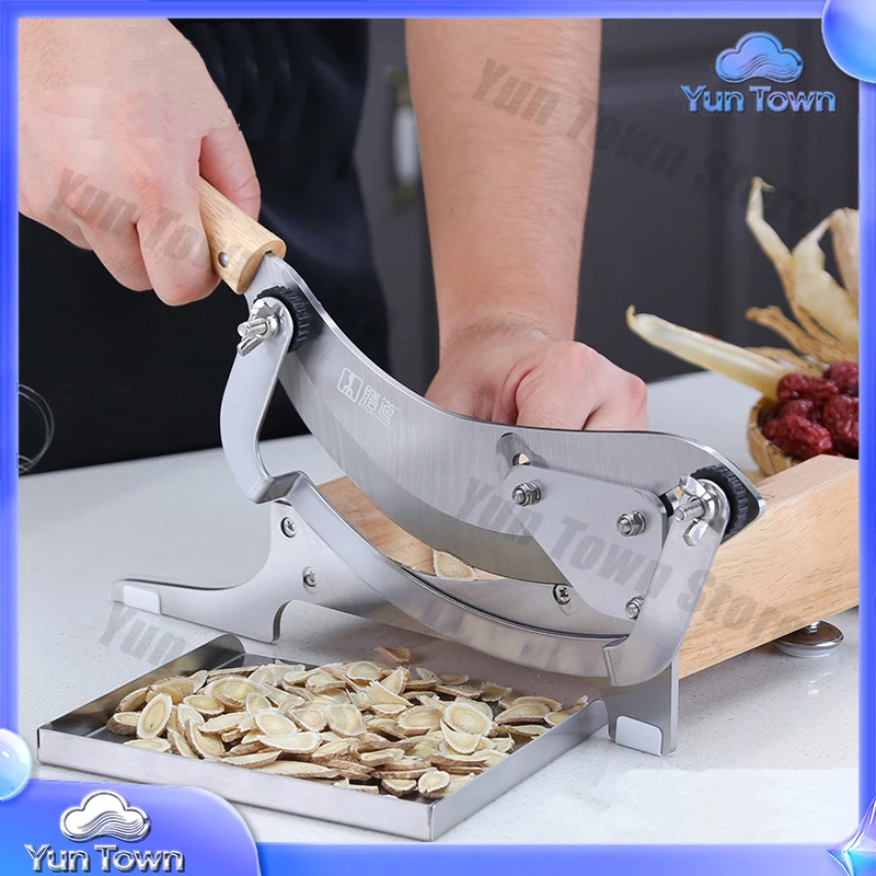 For Slicer Ginseng Fish Gel Maca Cutting Machine For Ganoderma Antler Cutter Machine For Chinese Herbal Medicine Sanqi Hay