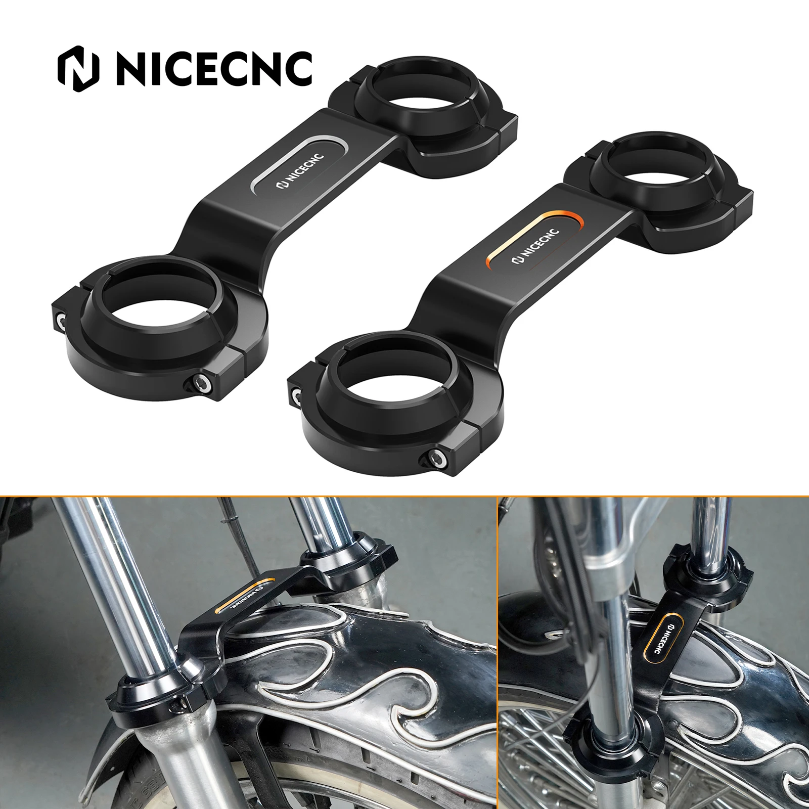 

Motorcycle Fork Brace Stabilizer For Harley Iron 1200 XL1200NS 2018-2020 Iron 883 XL883N 09-14 72 XL1200V 12-17 48 XL1200X 10-15