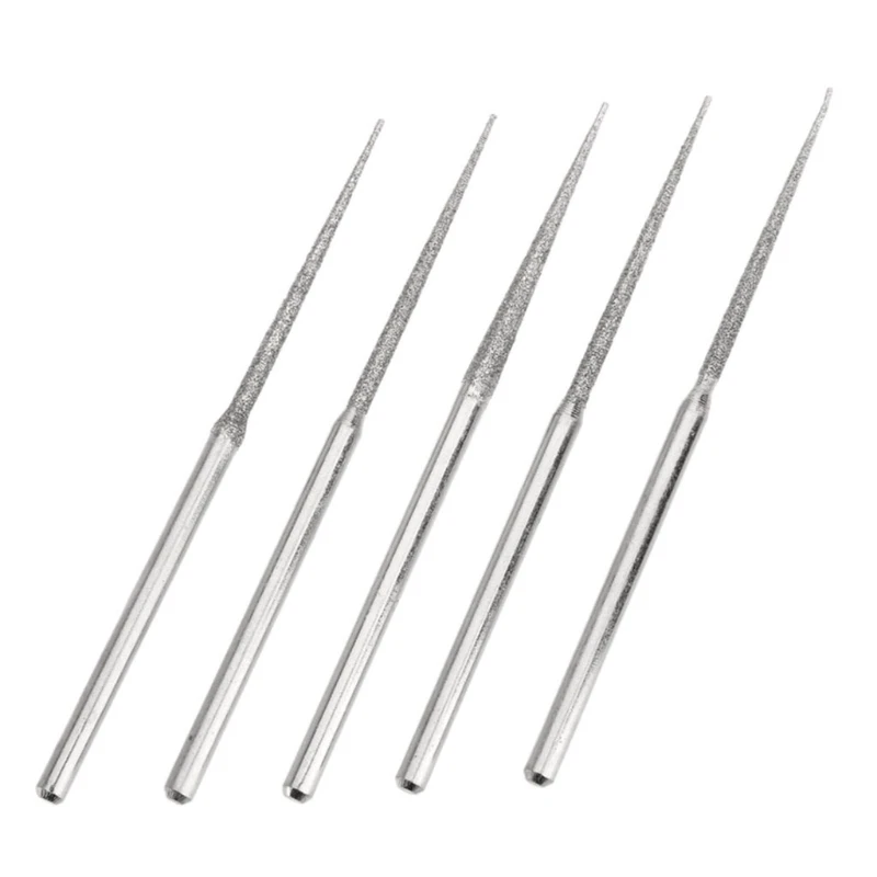 5PCS 3mm Schaft Schleifen Stangen Bur Nadel Gravur Carving Polieren Glas Stein Bohrer Schaft Schleifen Stangen