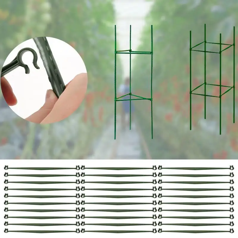 30 pezzi bracci di palo per gabbia di pomodoro telaio per arrampicata connettori per paletti di pomodoro connettori a traliccio espandibili supporti