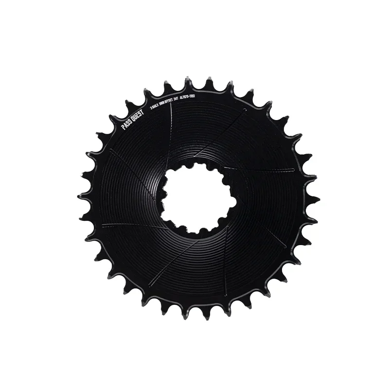 PASS QUEST 3 nails 3mm offset AERO Round Narrow Wide Chainring Direct Mount Crank Gravel Bike for GX SX Mountain Bike 28-38T