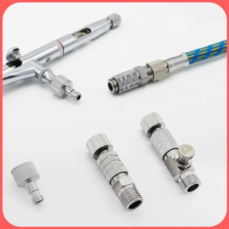 

AA89-Air Brush Quick Release Disconnect Adapter 1/8 Inch Plug Male & Female Fitting Part For Air Compressor Airbrush Hose Adapte