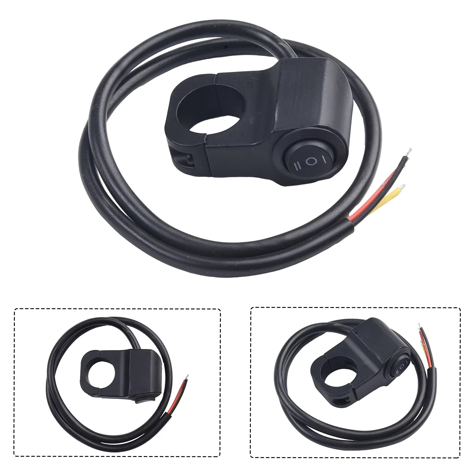 Functional High Quality Motors Light Switch Motorcycle Indicator Output Switch Headlight 12V 22cm Aluminum Alloy Bicycle