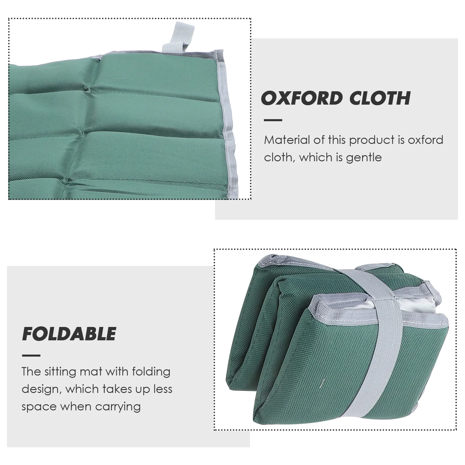 

1 set Anti Moisture Pad Oxford Cloth Foldable Outdoor Picnic Mat Black Brown Seat Cushion Portable Camping Travel Gift Stadium