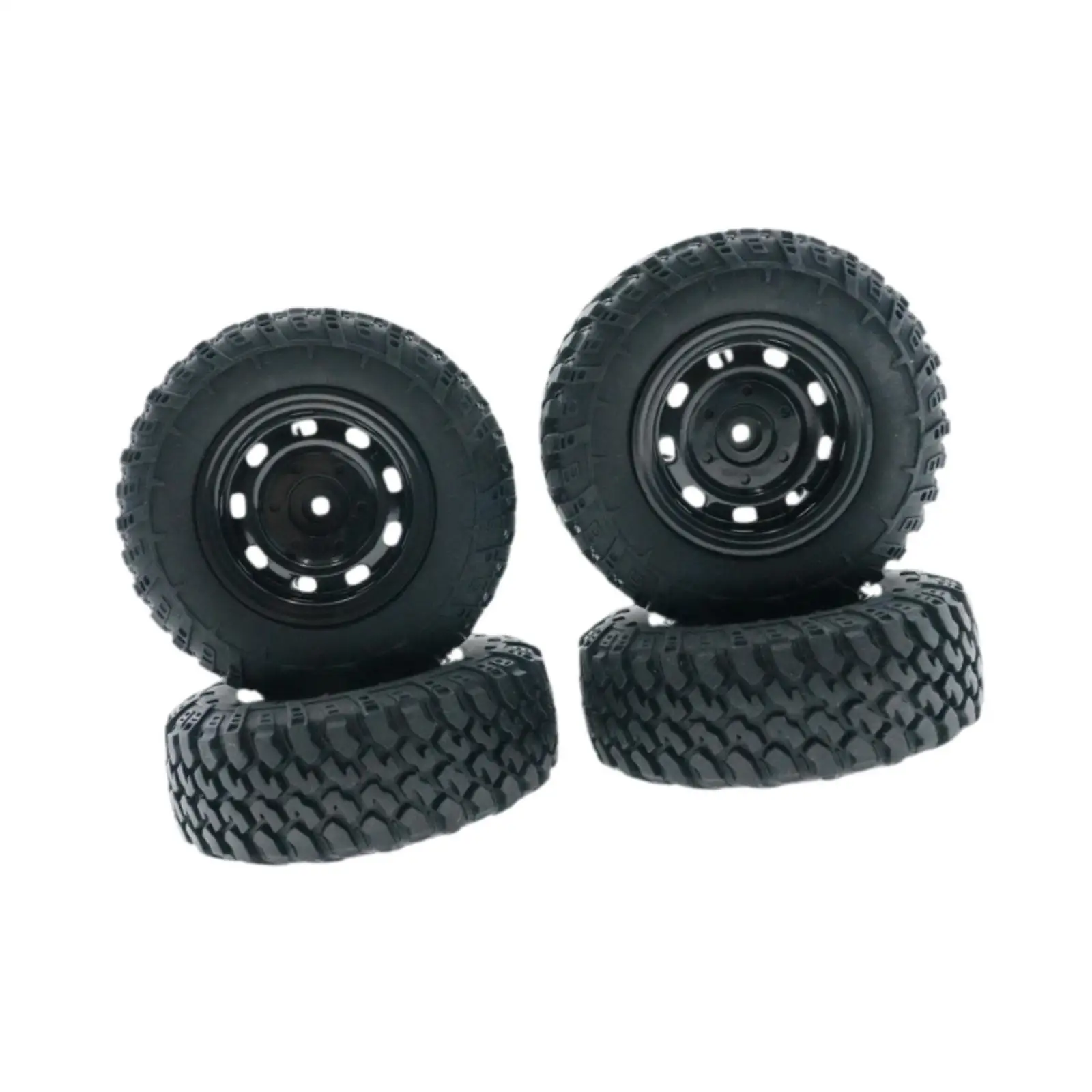 4개 RC 자동차 타이어 튼튼한 예비 부품 액세서리 고무 휠 타이어 MN90 MN91 MN98 MN99S 1:12 RC 모델 자동차 교체용