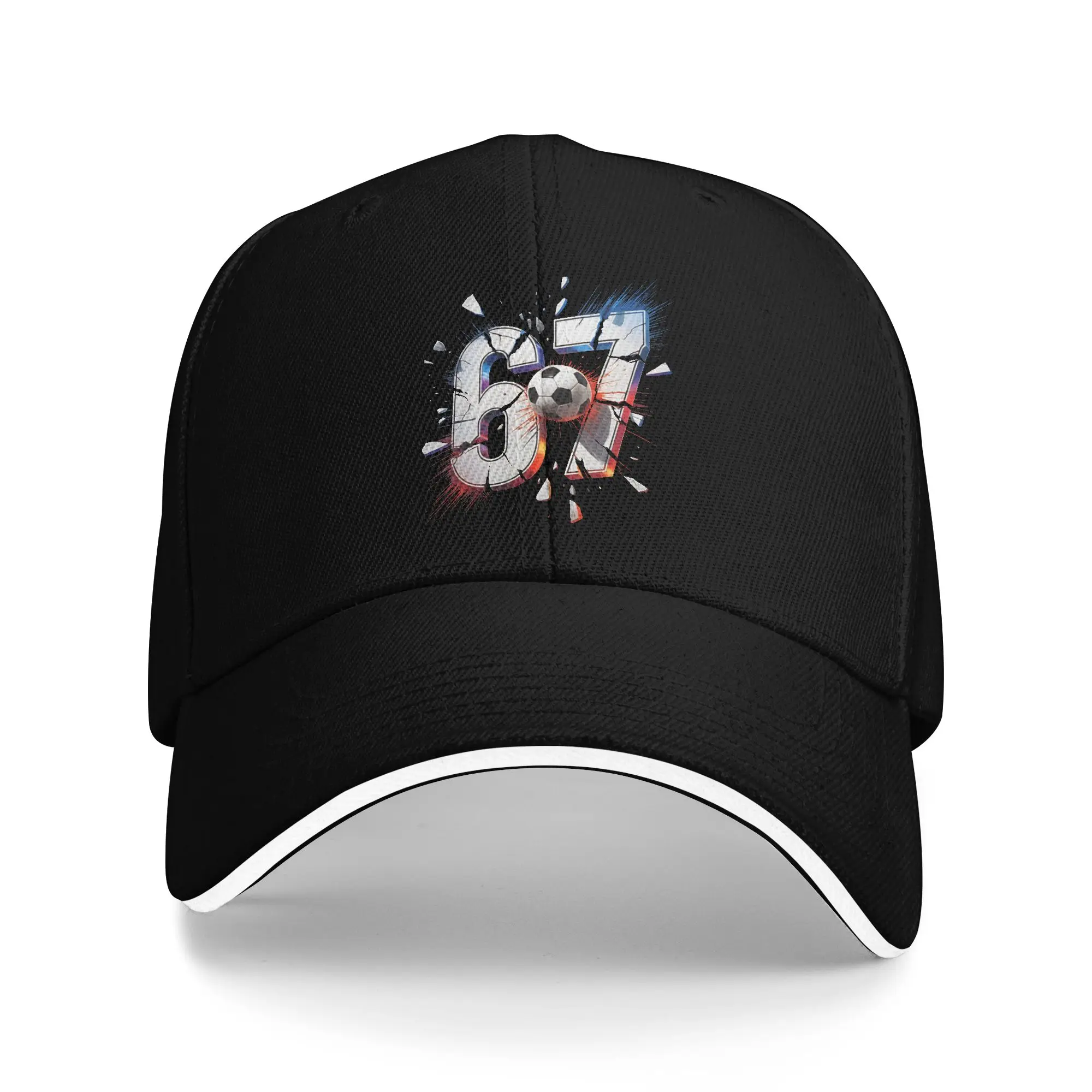 Soccer 67 Six Seven 6 7 Football Funny Meme Cap For Men Women Fashion Baseball Cap  Snapback Hat Daily Headewear Adjustable Fit