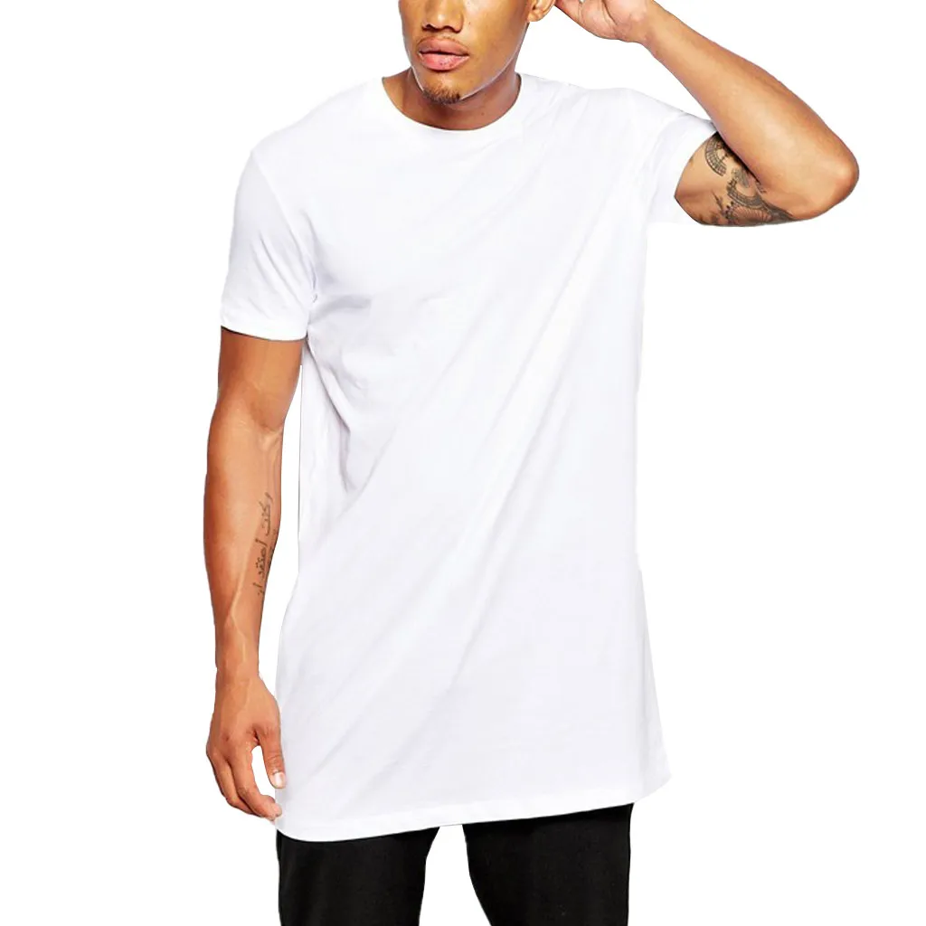 Men\'S T-Shirt Loose Casual T-Shirts Tops Breathable Tee-Shirt Summer Short-Sleeved Solid-Color High-Quality Chemise Sportswear