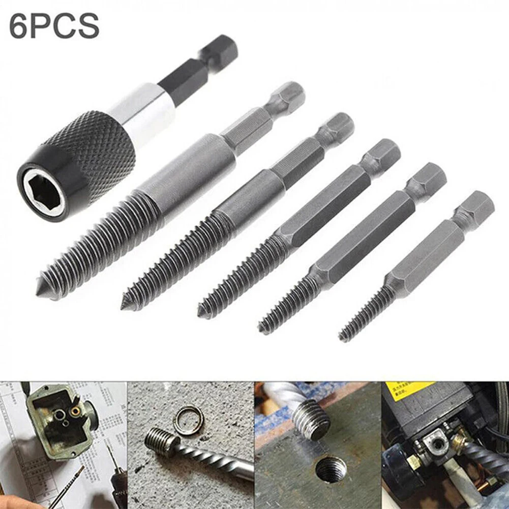 

Broken Damaged Pipes Stud Screw Extractor Hand Tools Brand New Good Toughness High Hardness High Quality Remover Set