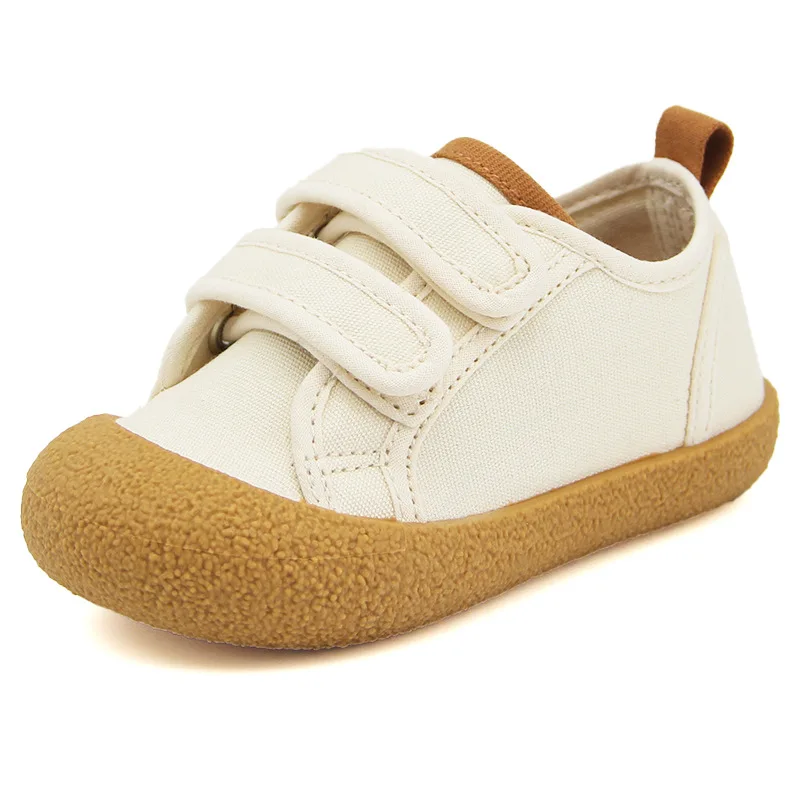 Children Canvas Shoes 2024 Spring Summer Season New Korean Boys and Girls Little White Shoes with Soft Soles for Baby Walking