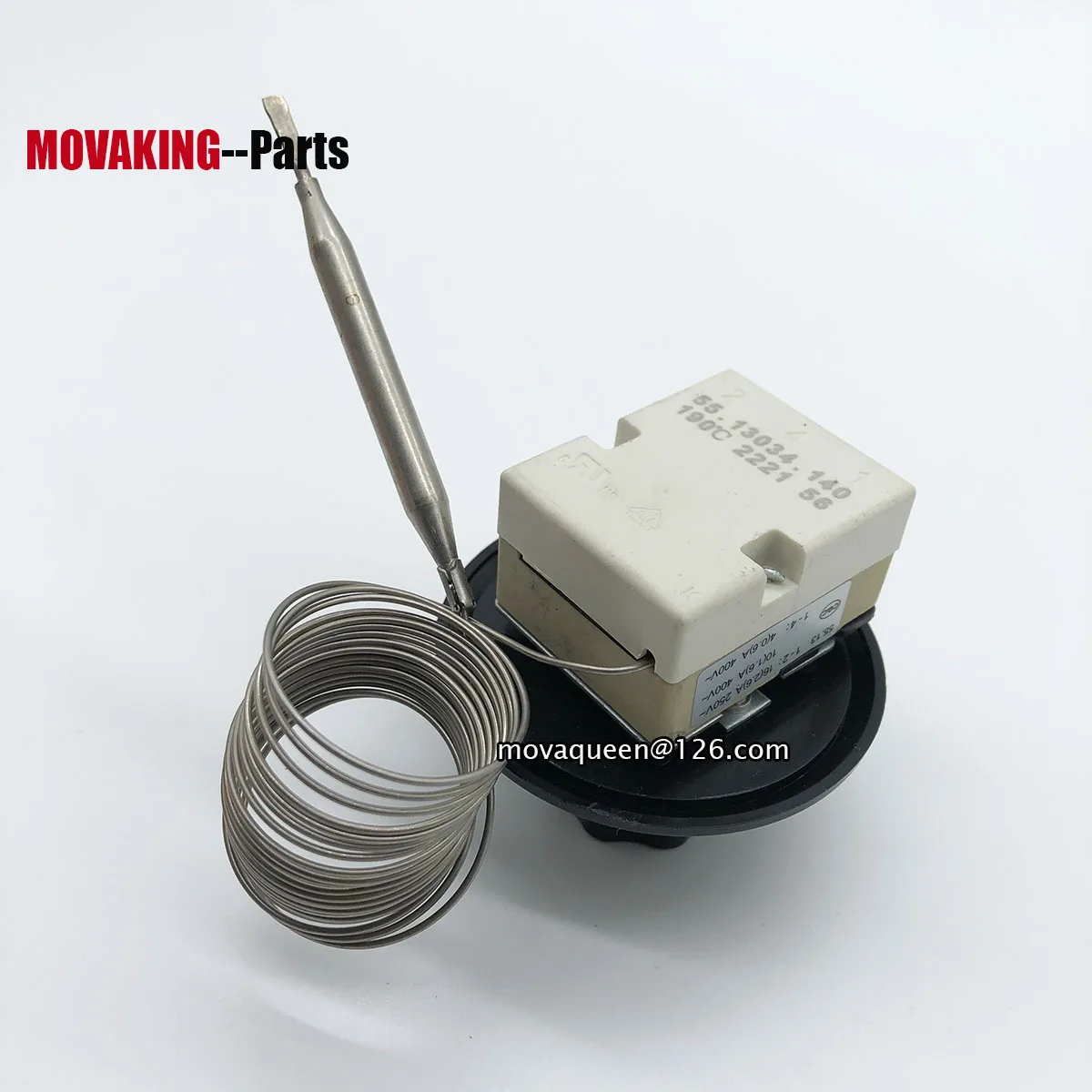 Electric Fryer Spare Accessories 55.13034.140 190 Degree Mechanical Thermostat With Knob For EGO Replace