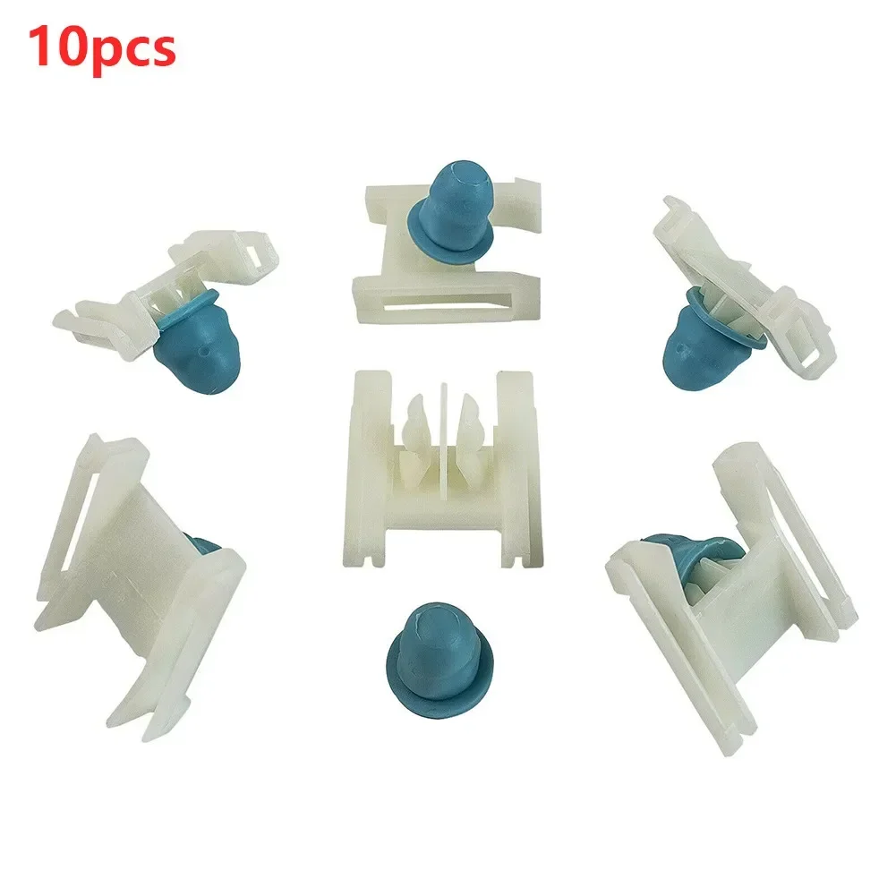 10PCS Shaped Rocker Clamp With Spout Retaining Fastener Clip For Passat B5  Side Molding Clip