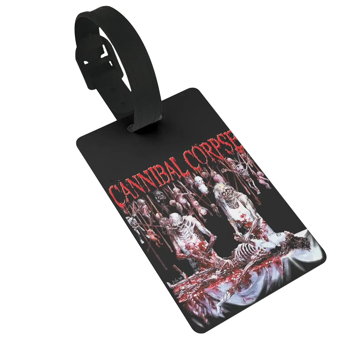 

Cannibal Corpse Luggage Tags Suitcase Accessories Travel PVC Cute Baggage Boarding Tag Portable Label Holder ID Name Address