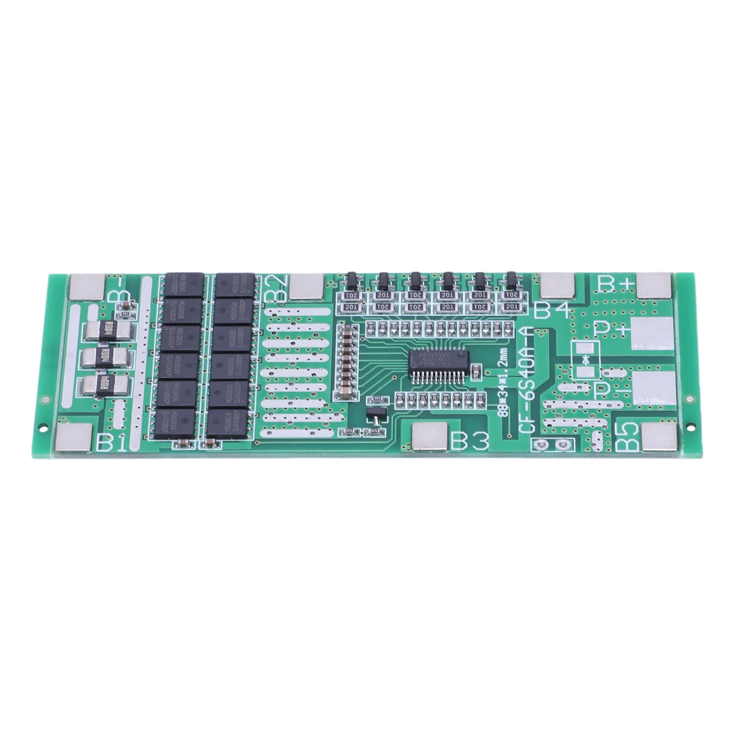 18650 리튬 이온 배터리 보호 보드, 태양 조명, Bms Pcb, 전기 자전거 스쿠터용 밸런스 포함, 24V, 6S, 40A