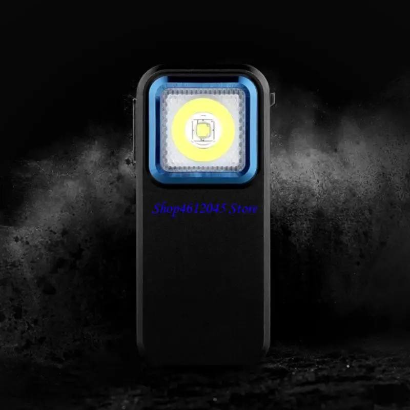 L69A LED Flashlight 300 Lumen Double Light Sources Pocket Clip Light Rechargeable