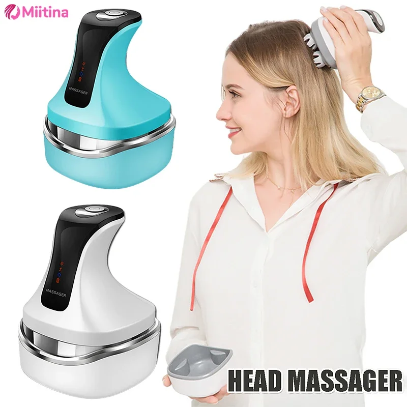 

Electric Scalp Head Massager Red Light Therapy Antistress Relax Body Massage Remove Muscle Tension Tiredness Massage skin care