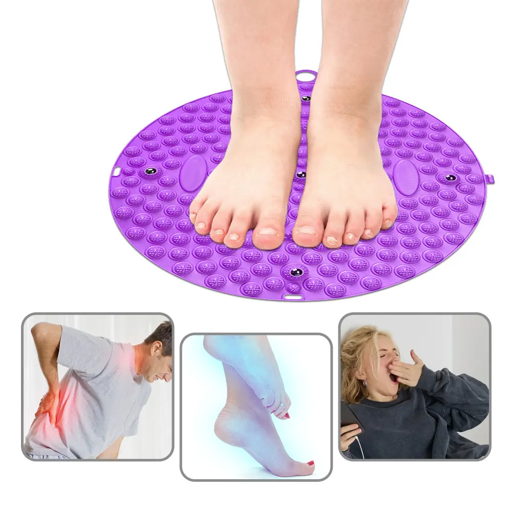 TPE Magnetic Foot Massage Pad Acupressure Yoga Mat Finger Pressure Board Muscle Relaxation Feet Training Tools Acupoint massager