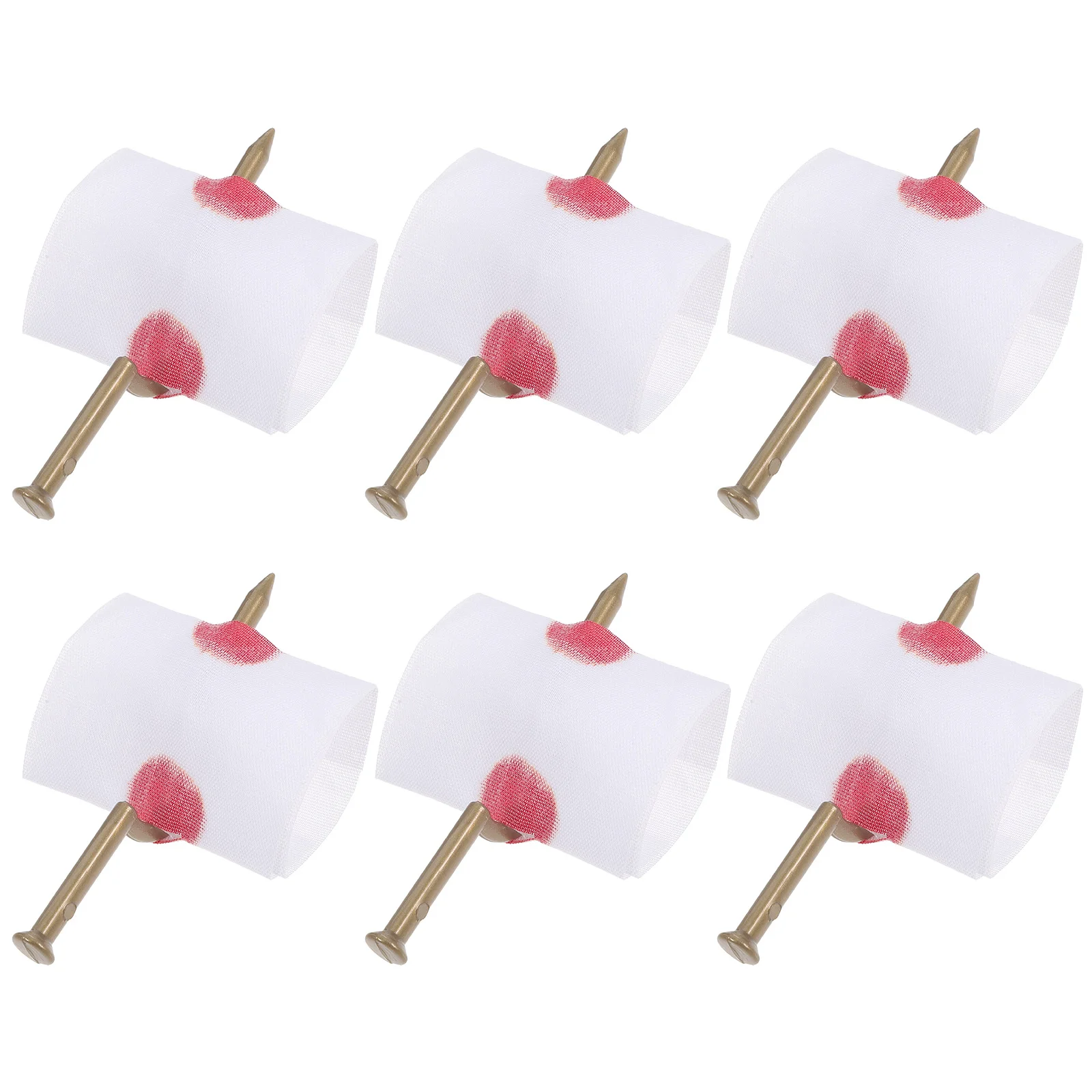 6 Pcs Prank Nail in Fingure Trick Halloween Costumes Gift Soft Animal Baby Child