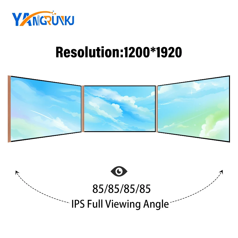 Painel lcd ips de 8 polegadas com placa de controle hdmi telas horizontais e verticais comutáveis 1920-1200 NV080WUM-N61