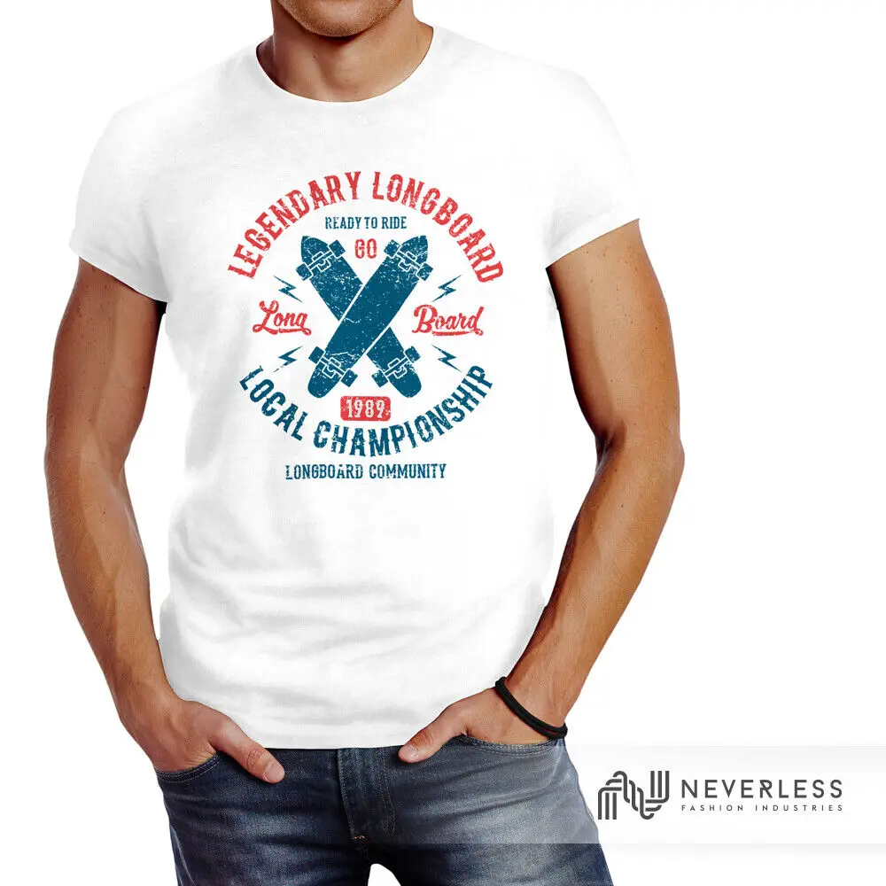 

Мужская легендарная рубашка для Лонгборда скейтборда фигуристки в стиле ретро®Футболка-