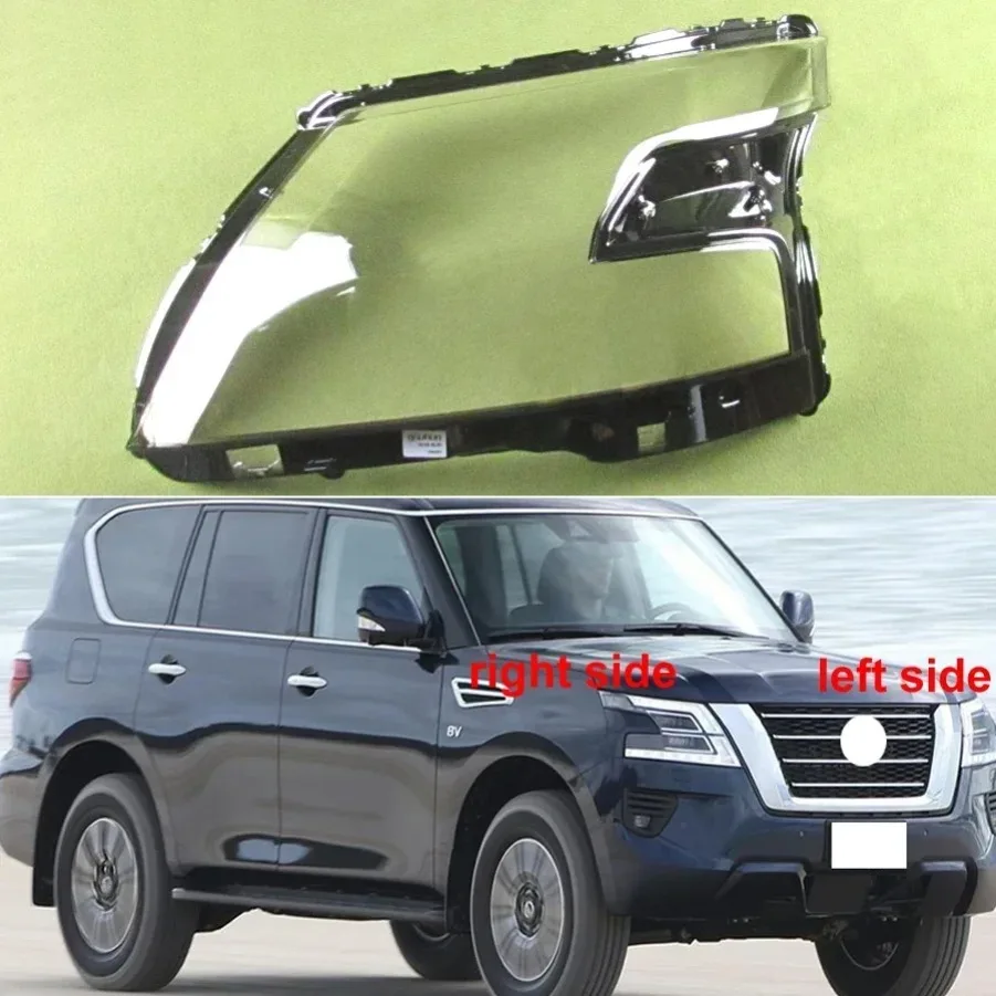 

For Nissan Patrol 2020 2021 Headlight Cover Shade Headlamp Shell Transparent Lens Plexiglass Replace The Original Lampshade