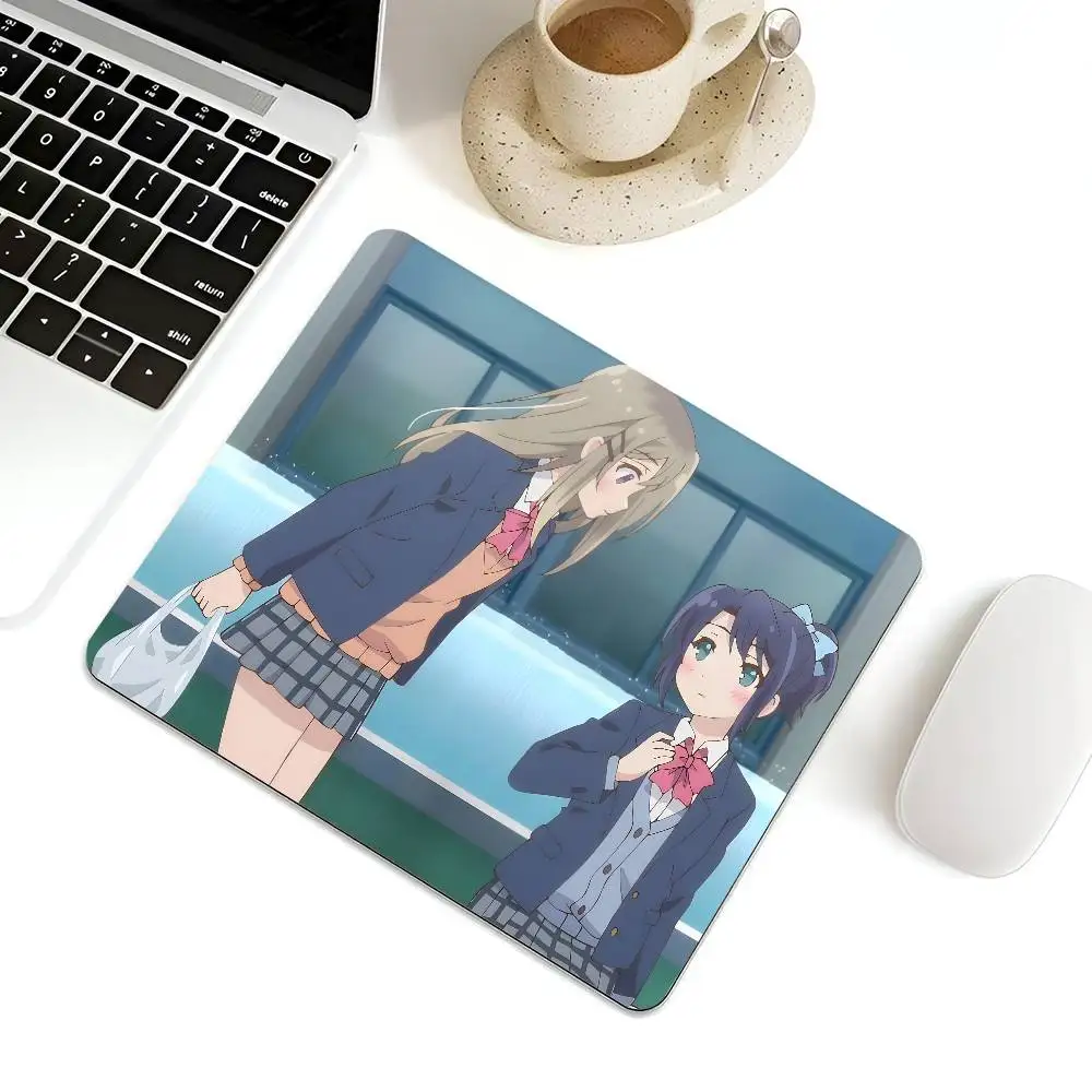 Adachi And Shimamura Mousepad Small LockEdge Mouse Pad For Gamers Computer Desk Pad Rectangular Anti-slip Rubber