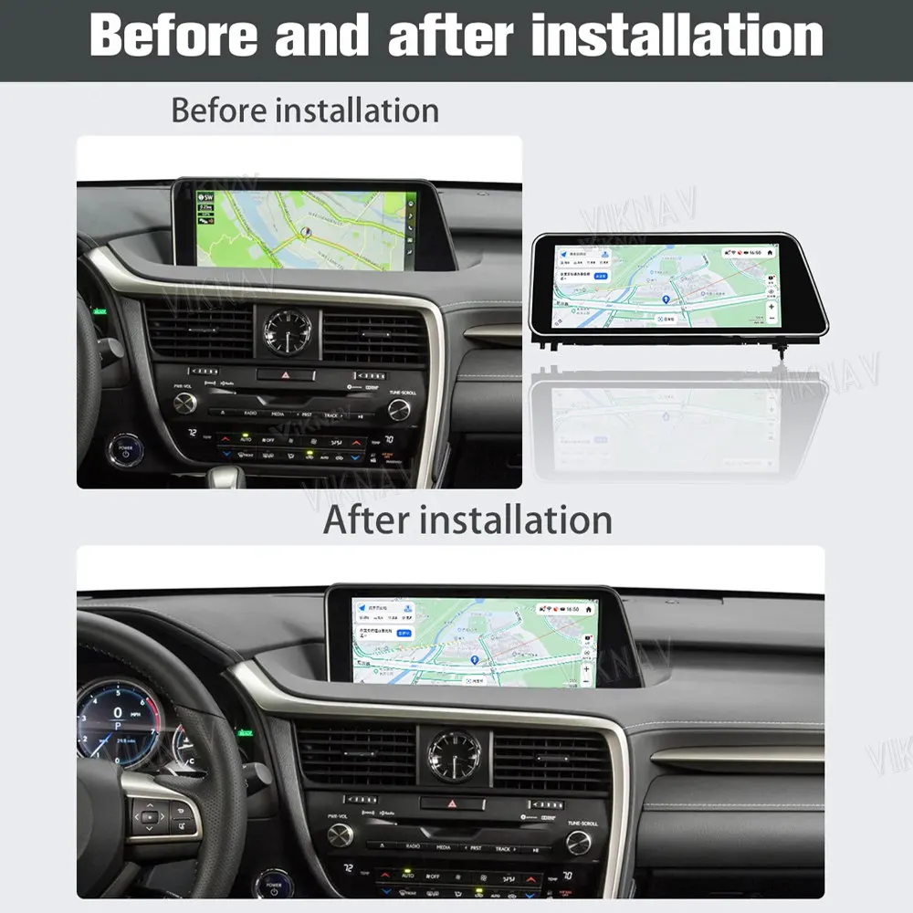 Viknav Android Car Radio For Lexus Series Lexus RX GS ES UX LM 2016-2019 Series Car DVD Player Auto GPS Navigation Head Unit