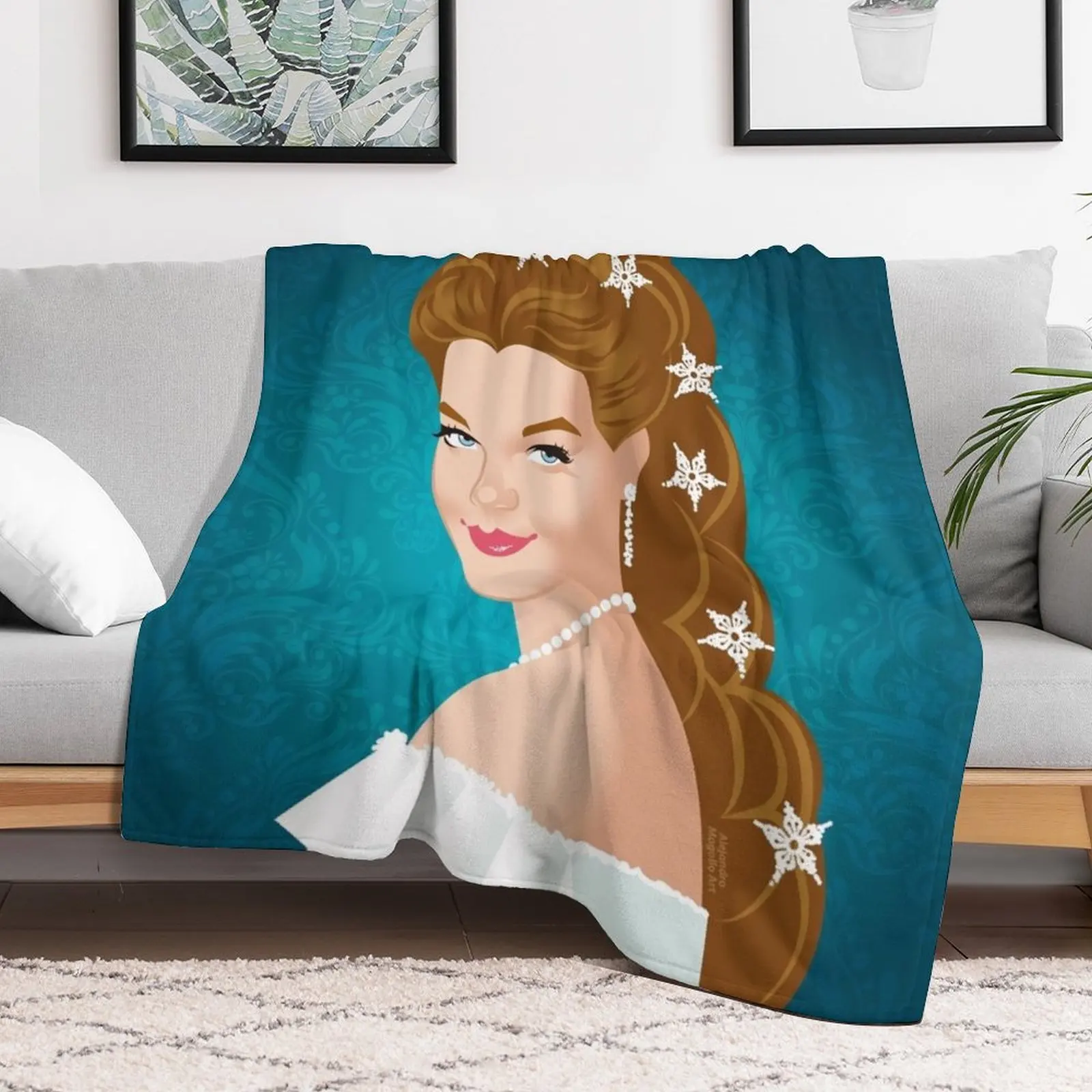 Empress Sissi Throw Blanket Warm For Sofa Thin Blankets