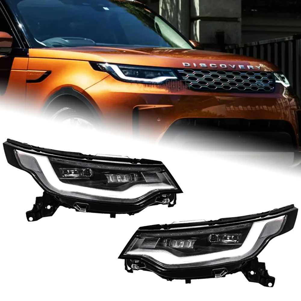 

AKD Car Lights for Land Rover Discovery 5 LED Headlight 2017-2020 LR5 Headlights DRL Turn Signal High Beam Auto Accessories