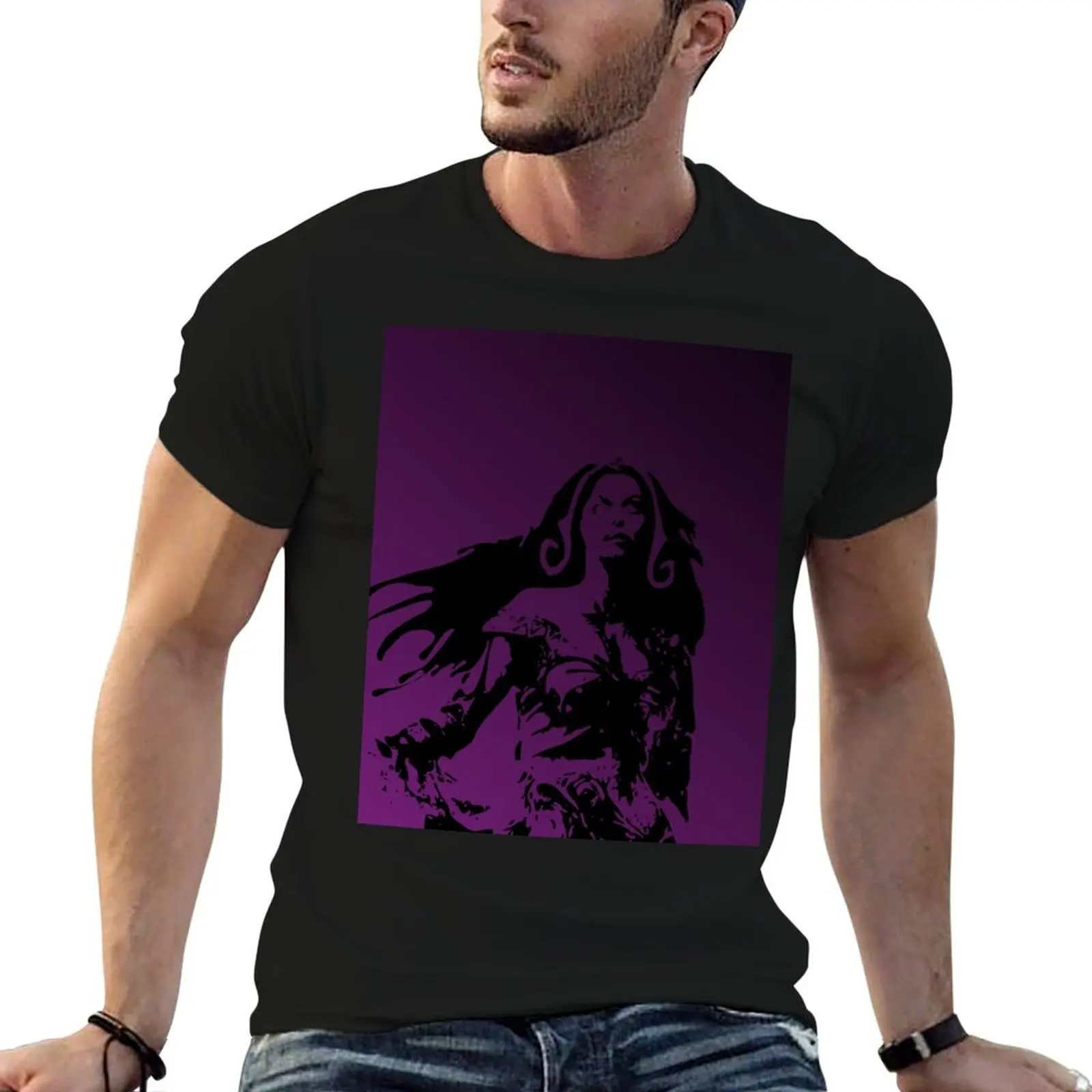 Magic Planeswalker Profile - Liliana Vess - Abstract T-Shirt Summer Sports Quick Dry T-Shirt