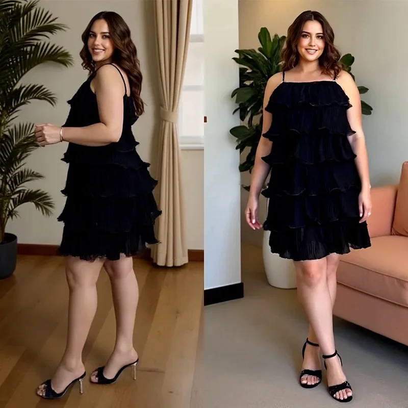 

Summer Sexy African Sleeveless Spaghetti Strap Party Evening Mini Dress Dashiki African Dresses for Women Outfits Ankara Dress