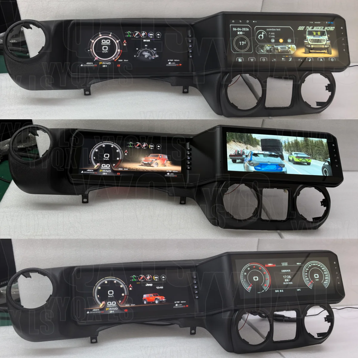 LS Dual Screen Carplay Stereo For Jeep Wrangler 2011 - 2017 Car Android Radio Multimedia Player GPS navigation Head Unit