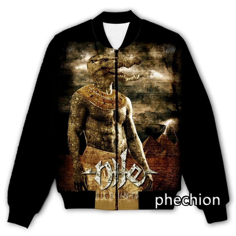 

phechion New Fashion Men/Women Nile Band 3D Print Casual Jacket Novelty Streetwear Men Loose Sporting Jacket K23