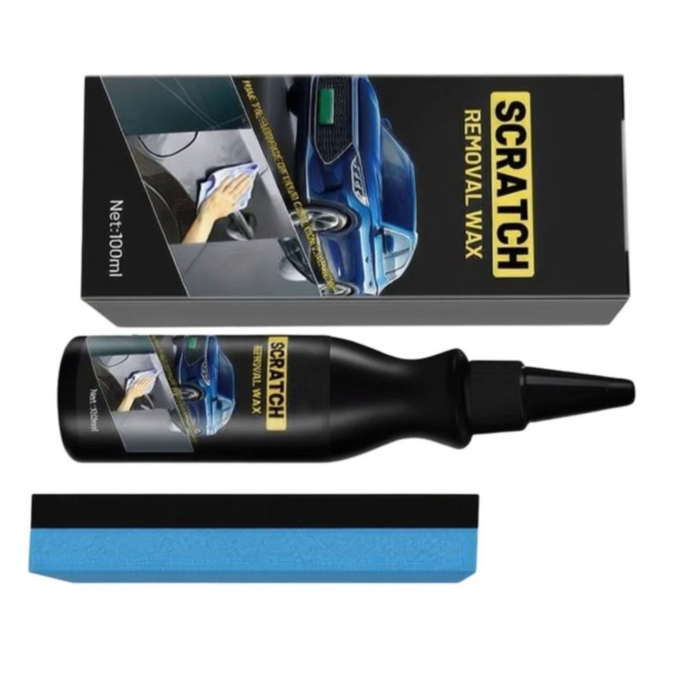 Black Automotive Paste for Car Scratch Repair Touch-up Cleaning and Polishing Works on Painted Metal and Plastic