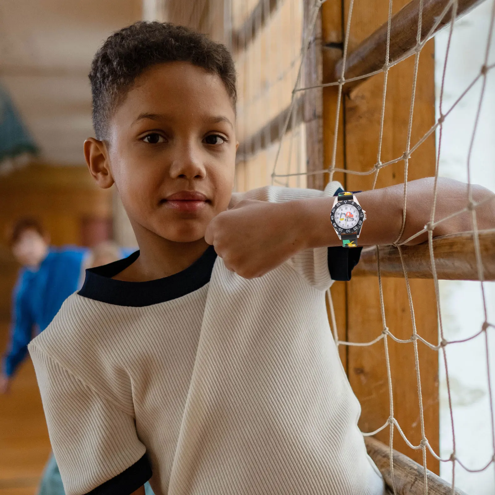 Quartz horloge Lichtgewicht cartoonpolshorloge voor verstelbare riem voor studenten