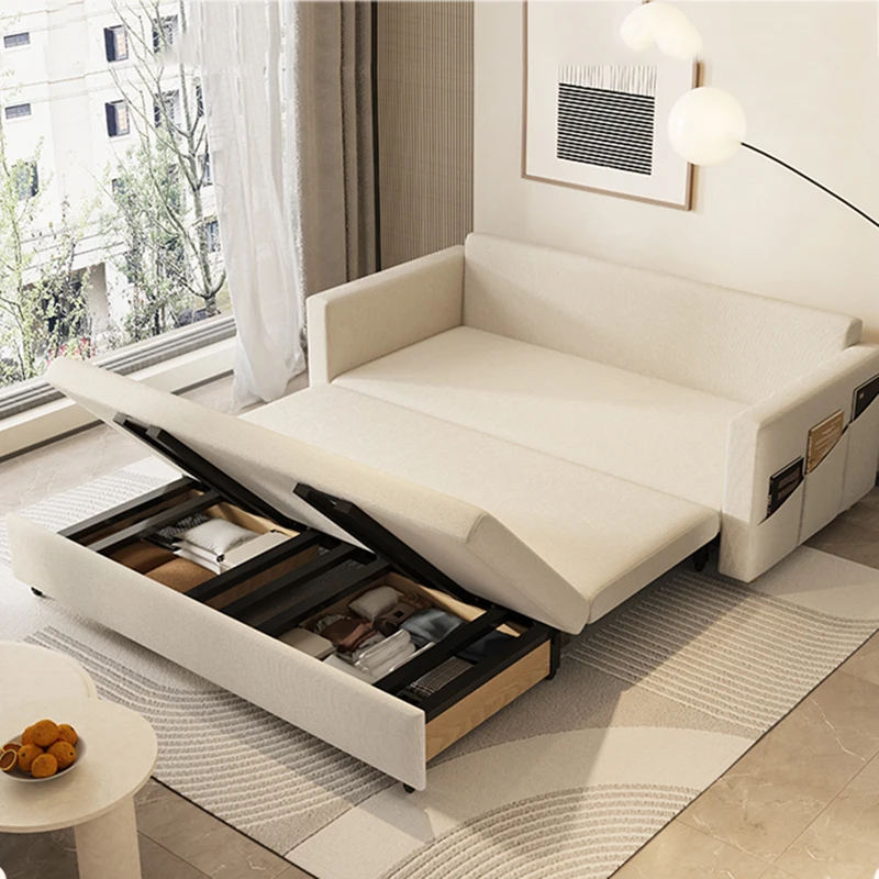 

Modern Simple Soft Sofas Foldable Relax Sleeping Lazy Living Room Sofas Foldable Recliner Canape Convertible Home Furniture