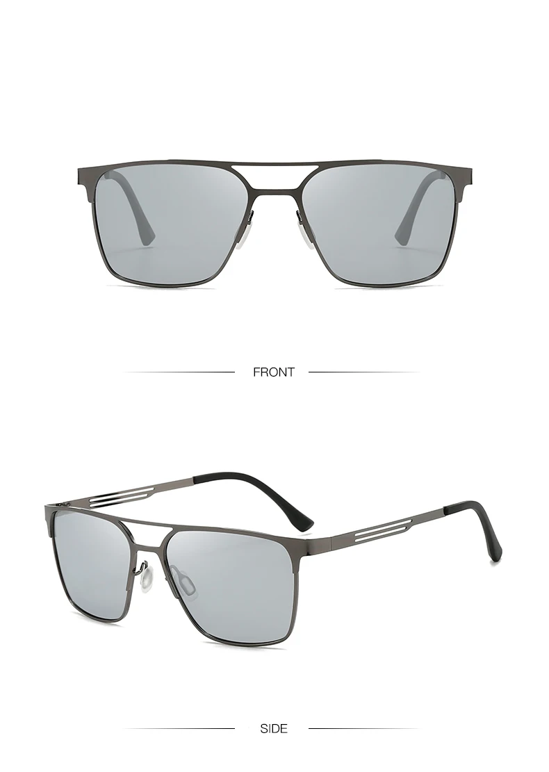 Polarisierte Sonnenbrille aus Metall im neuen Stil, modische Doppelrahmen-Sonnenbrille, geeignet zum Fahren und Sonnenschutz 5149 – Detail 14