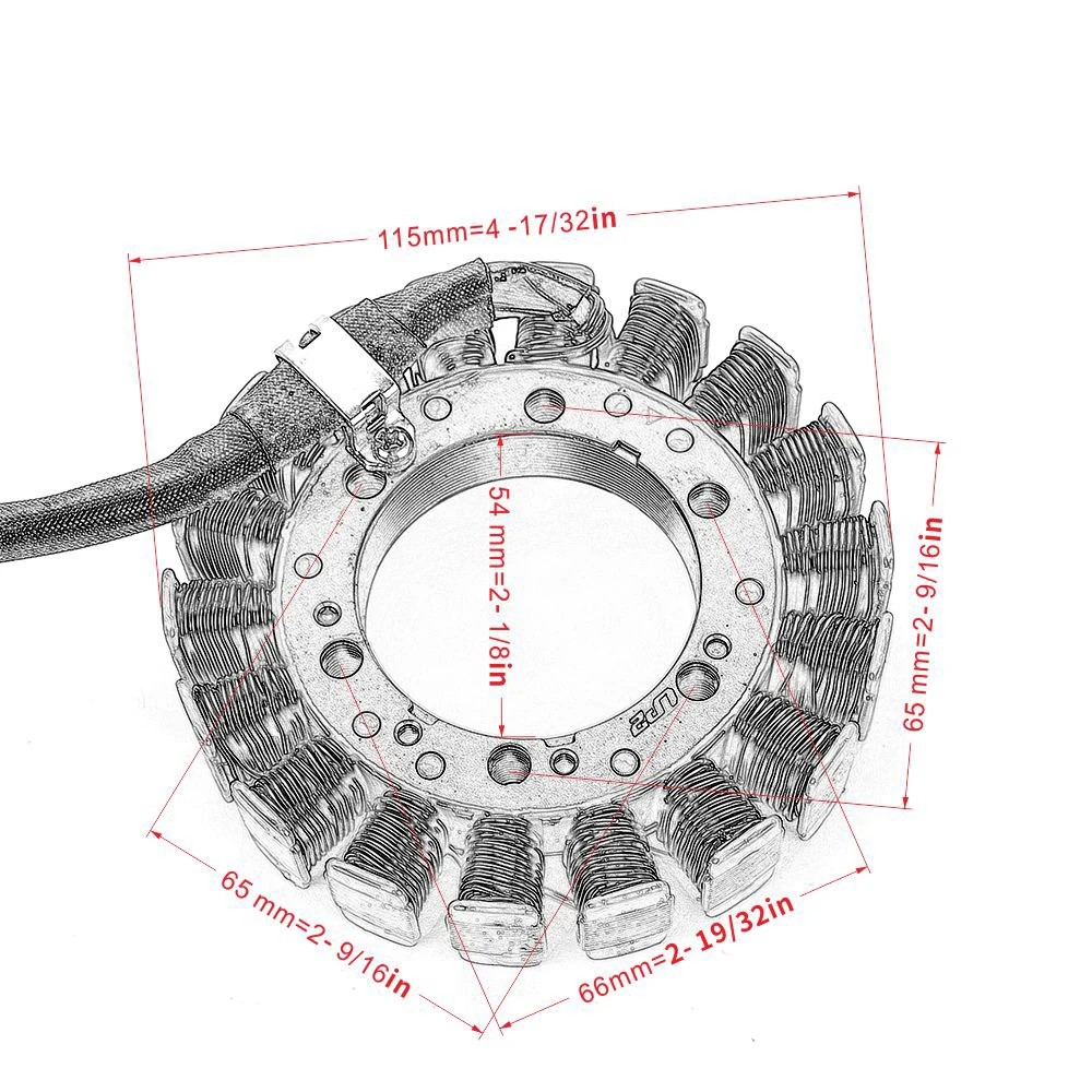 Stator Coil For Honda XR650L SLR650 FMX650 NX650 NX500 Dominator FX650 FX650 Vigor 31120-MW2-781 31120-MAK-004 31120-MFC-621 view 6