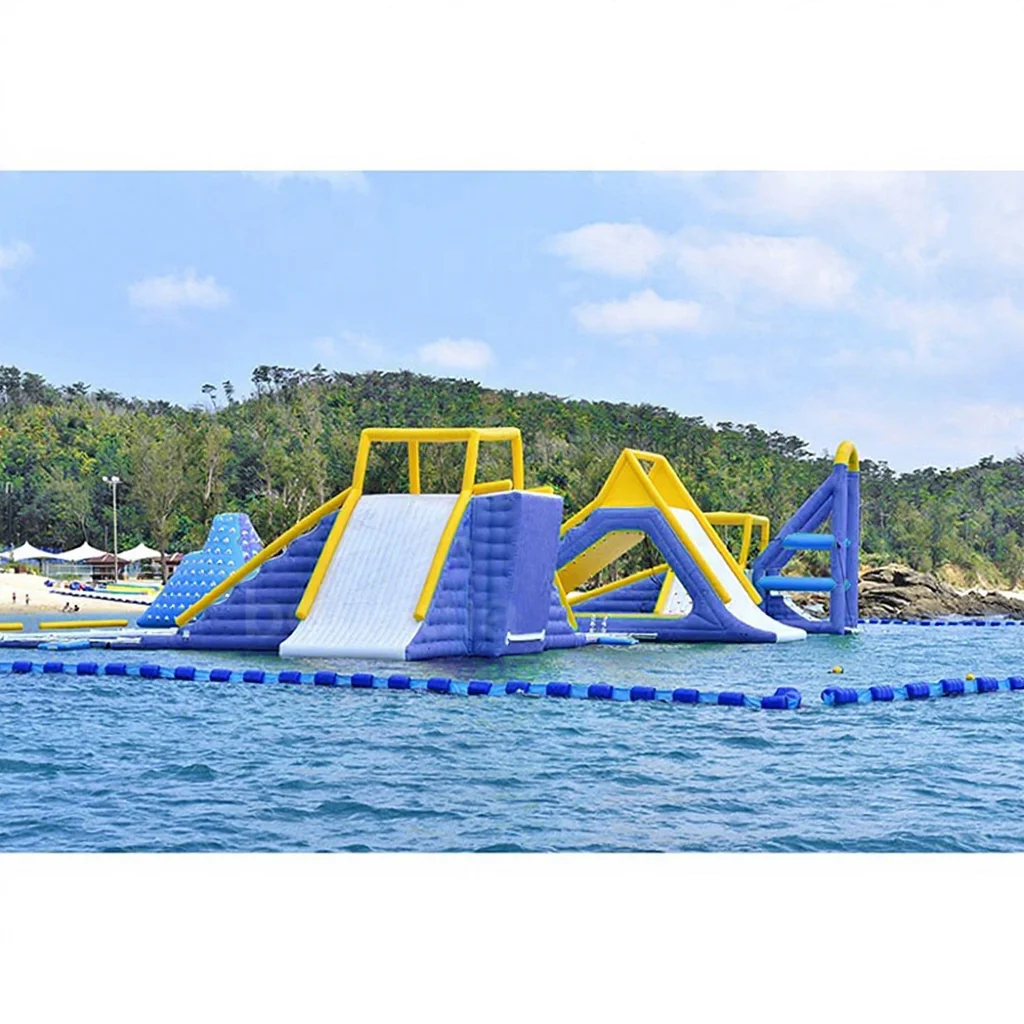 Kids Adults Custom PVC Inflatable Water  Park Outdoor Water Playground Tarpaulin for Sale Commercialpromote sales