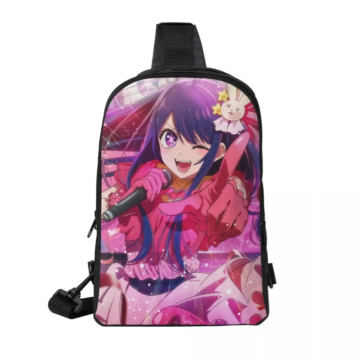 

Anime Oshi No Ko Ai Hoshino Crossbody Sling Backpack Shoulder Sling Chest Bag Adjustable Travel Hiking Daypack Outdoor