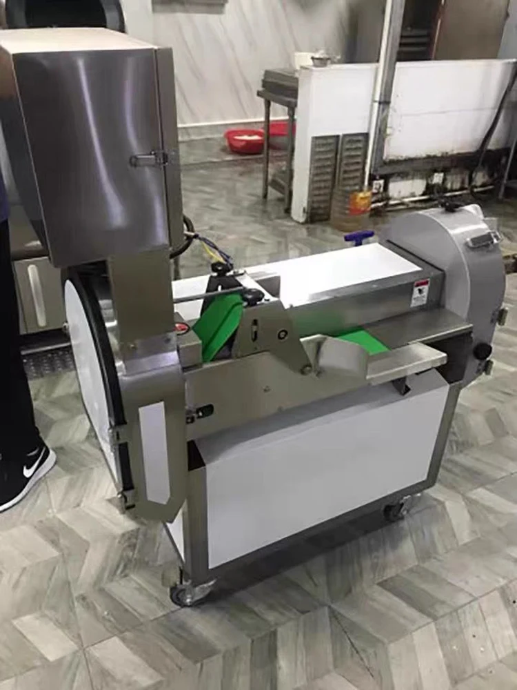 

Многофункциональное оборудование для резки лука с двойной головкой, промышленный станок для резки листьев и овощей