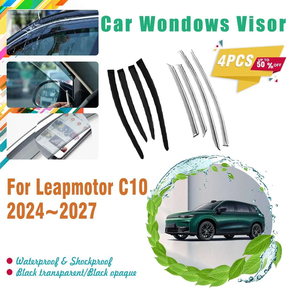 

Car Windshield For Leapmotor C10 2024 2025 2026 2027 Waterproof Pad Sun Rain Window Visor Rain Guard Trim Cover Auto Accessories