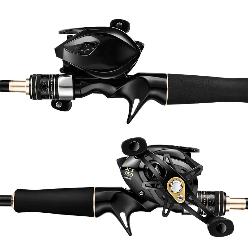 

Удочка и катушка для спиннинга из карбона, 2-секционный комплект, 1.5м, 1.68м, 1.8м, 1.92м, 2.19м, 2.46м, с леской и приманкой